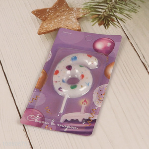 China supplier number 6 birthday party cake candle for decoration