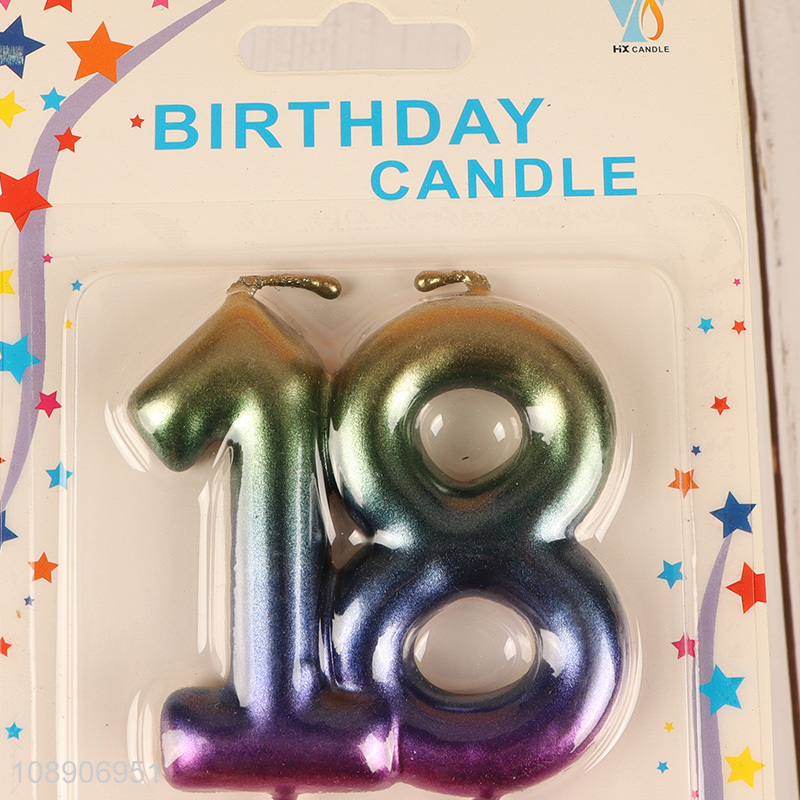 Latest products birthday party cake candle number candle for sale