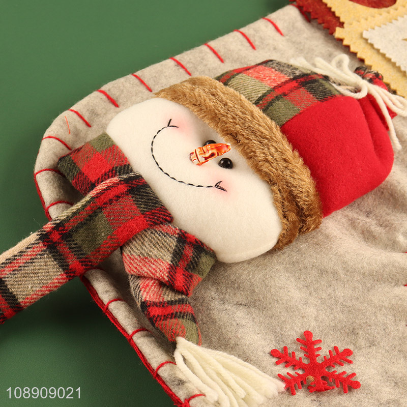 Factory Price 3D Christmas Stockings Gift Bag Hanging Ornaments