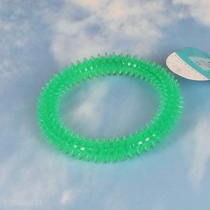 Good price green pet teeth cleaning toy chew bite-resistant toy