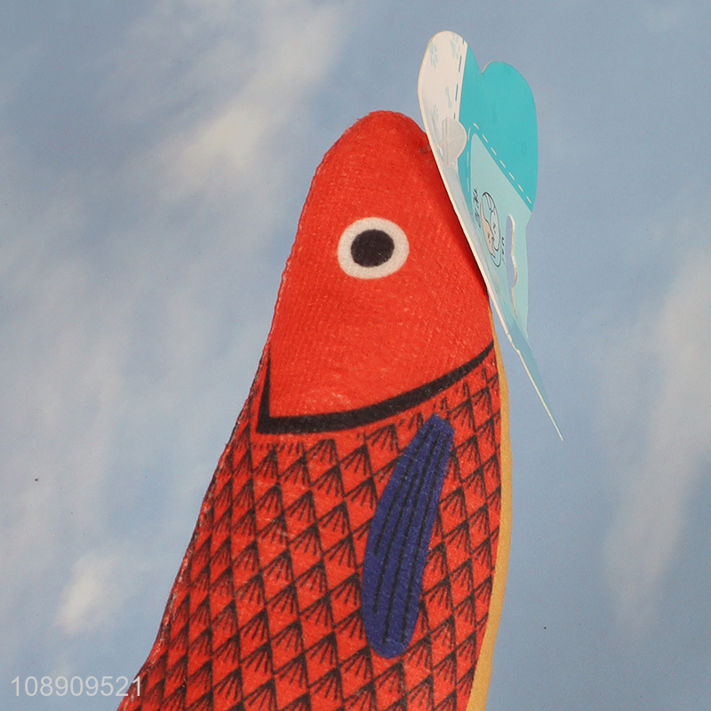 Good selling fish shaped pet toy squeaky toy wholesale