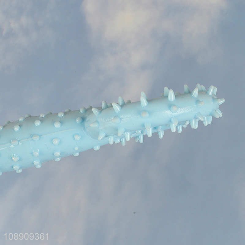 New arrival blue bite-resistant pet chew toy teeth cleaning toy