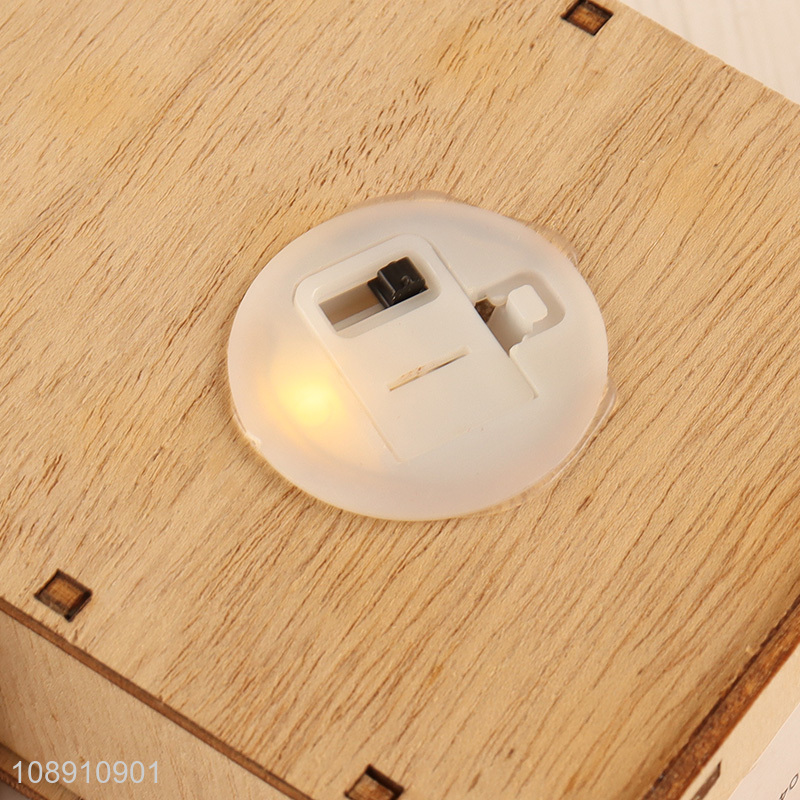 High Quality Led Christmas Wooden House Christmas Tree Hanging Ornaments