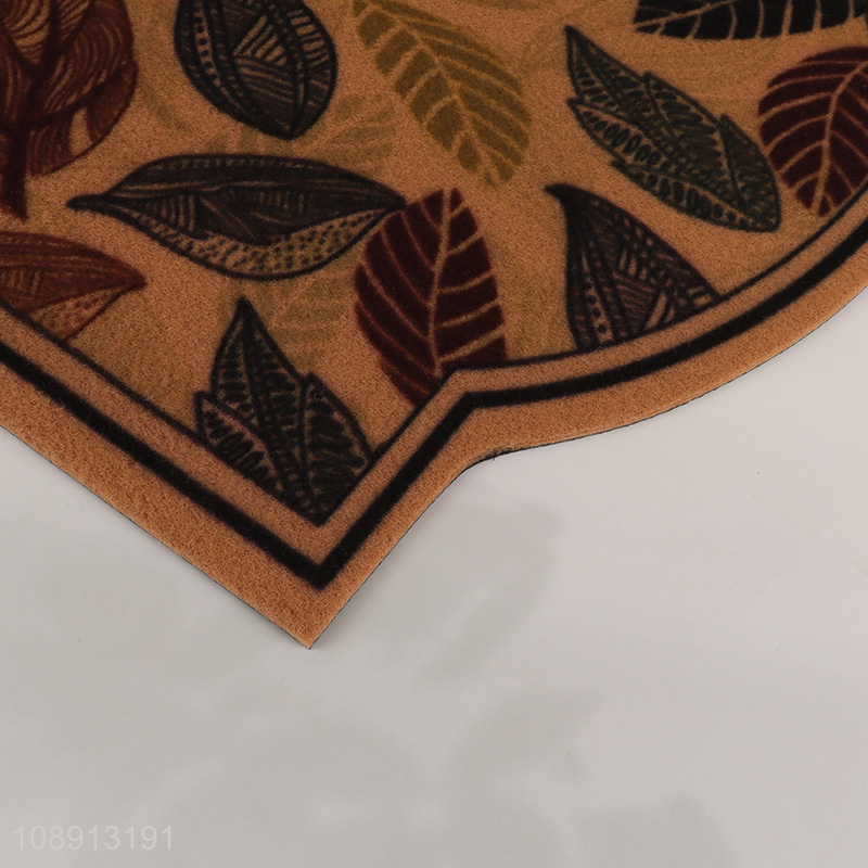 Factory price leaves pattern non-slip door mat floor mat for sale