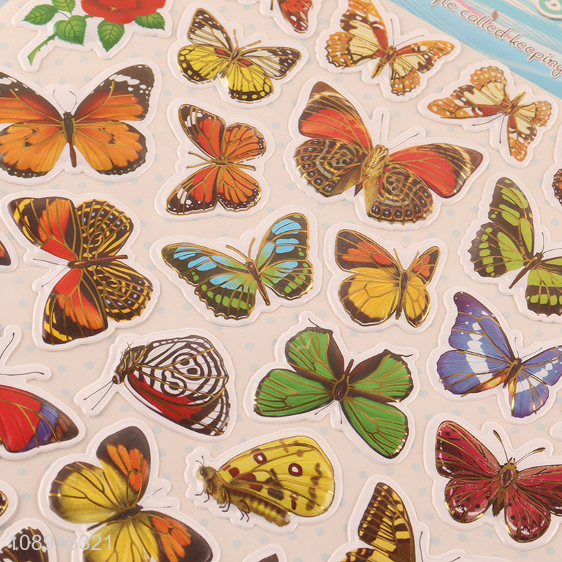 China Products 3D Putty Butterfly Stickers for Kids