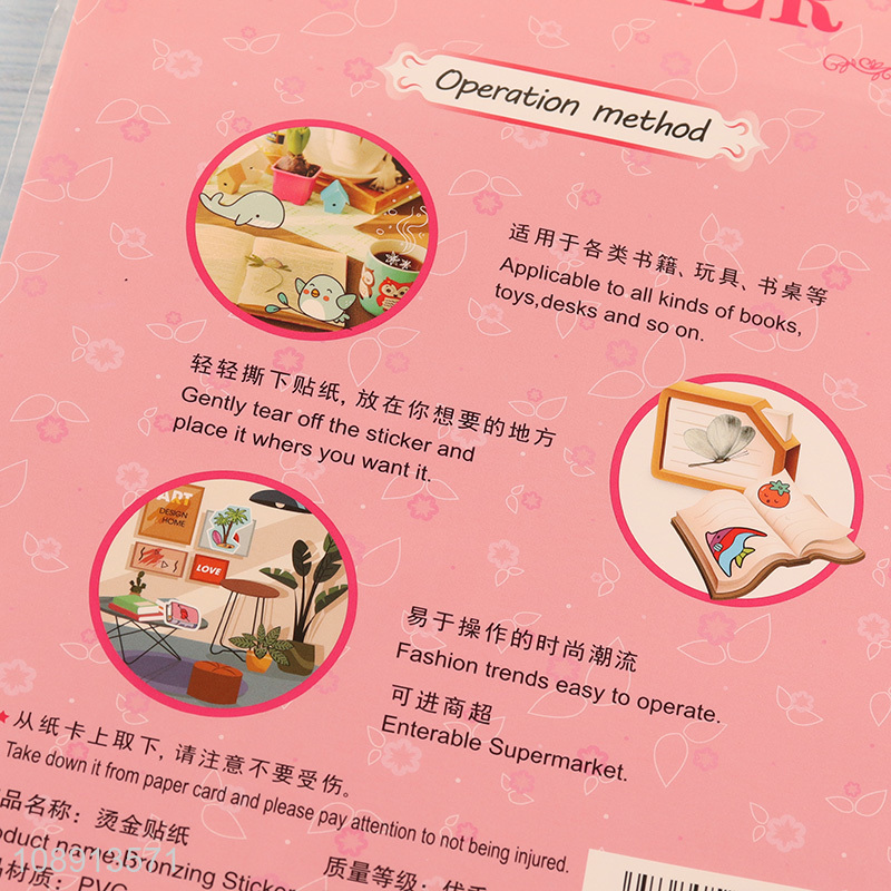 Factory Supply Cartoon PVC Stickers for Phone Laptop