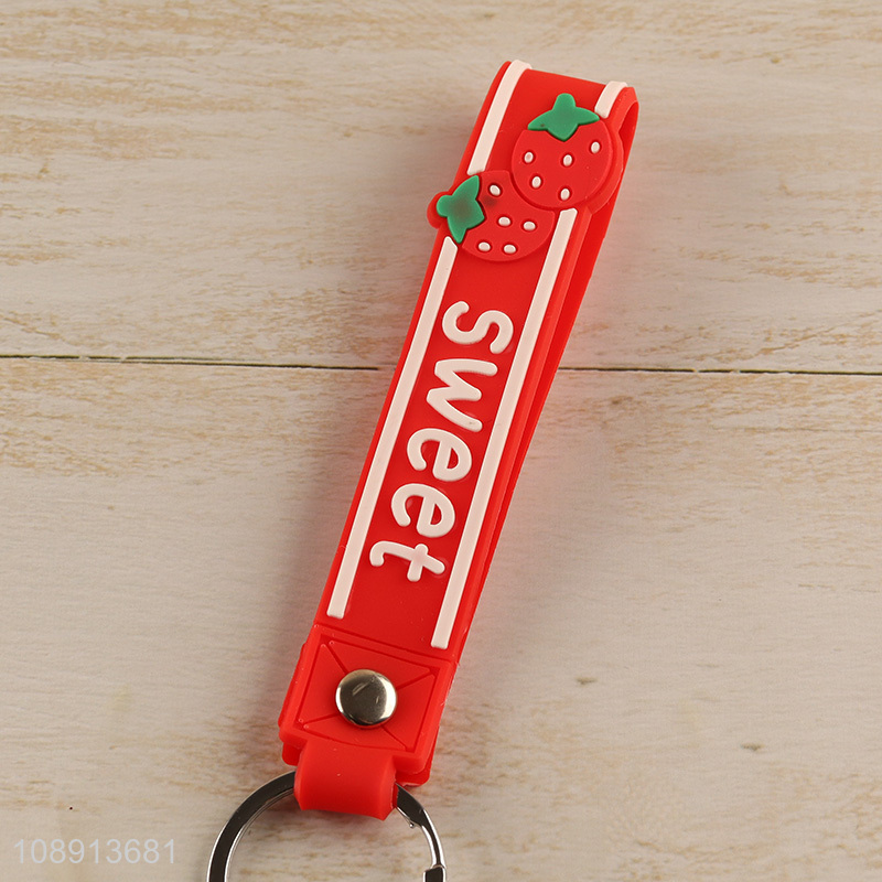 Hot Sale Christmas Cartoon Silicone Keychain Handbag Pendants