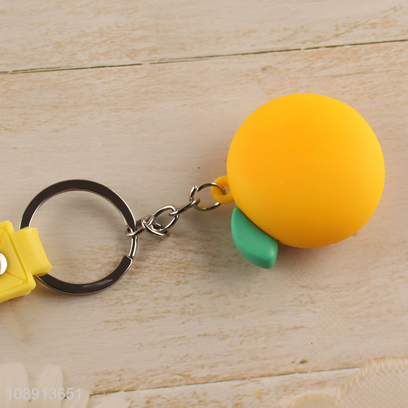 High Quality Kawaii Cartoon Orange Keychain Bag Accessories