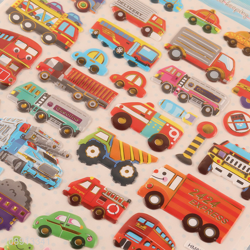Hot Selling 3D Putty Vehicle Stickers for Scrapbooking