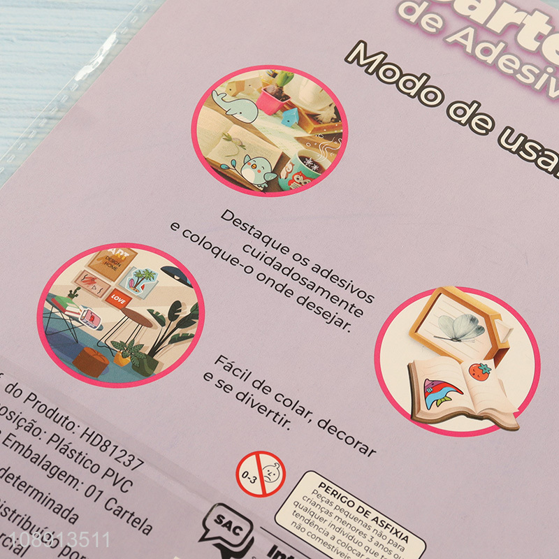 High Quality Cartoon PVC Stickers for Luggage Backpack