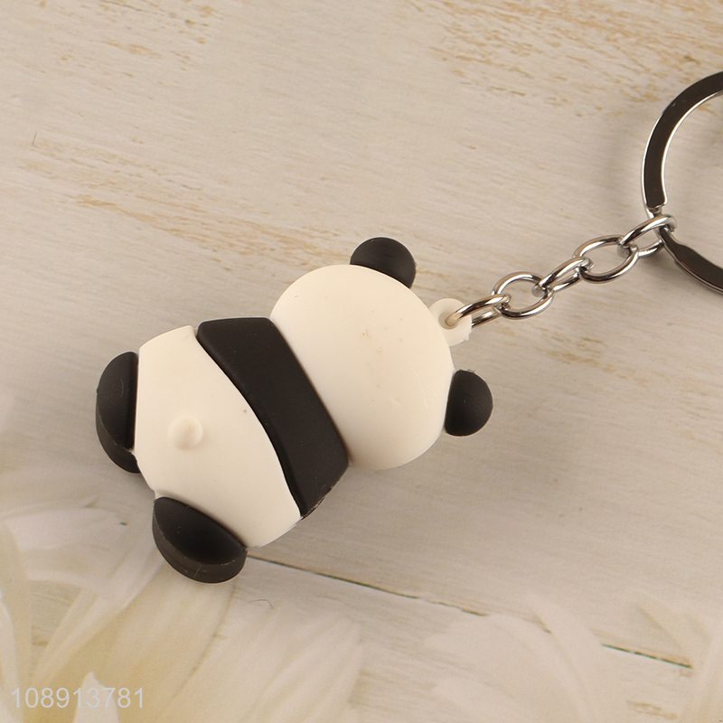 China Products 3D Silicone Panda Keychain for Kids Boys Girls