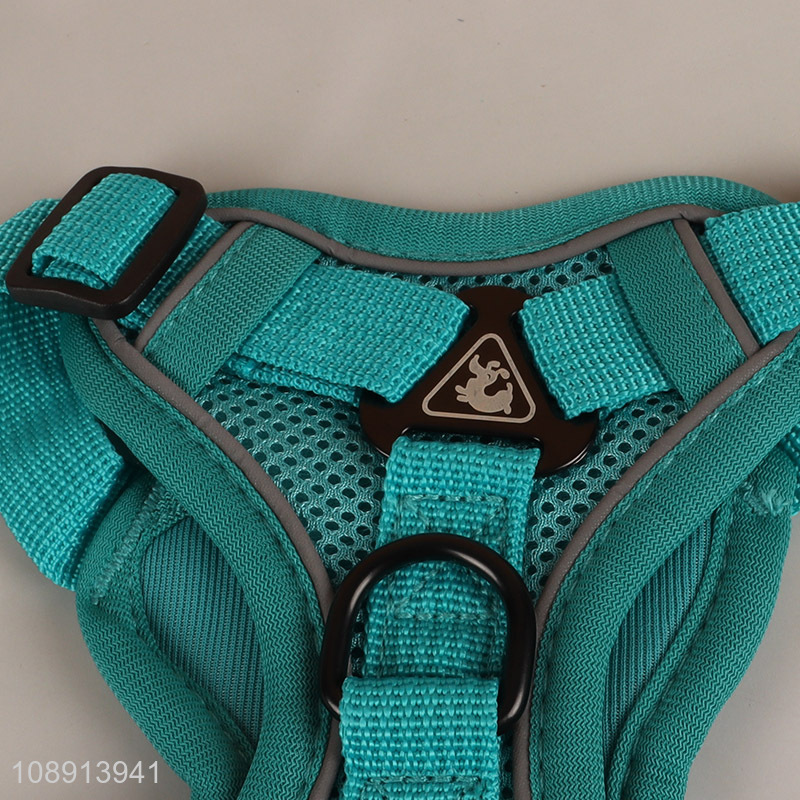 High quality breathable reflective no pull dog harness with leash
