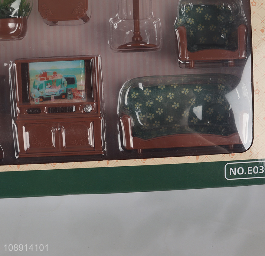 Top sale children pretend play set toy living room furniture set toys