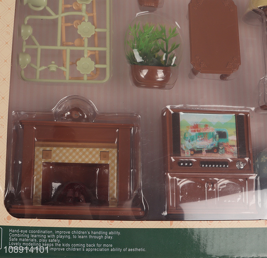 Top sale children pretend play set toy living room furniture set toys