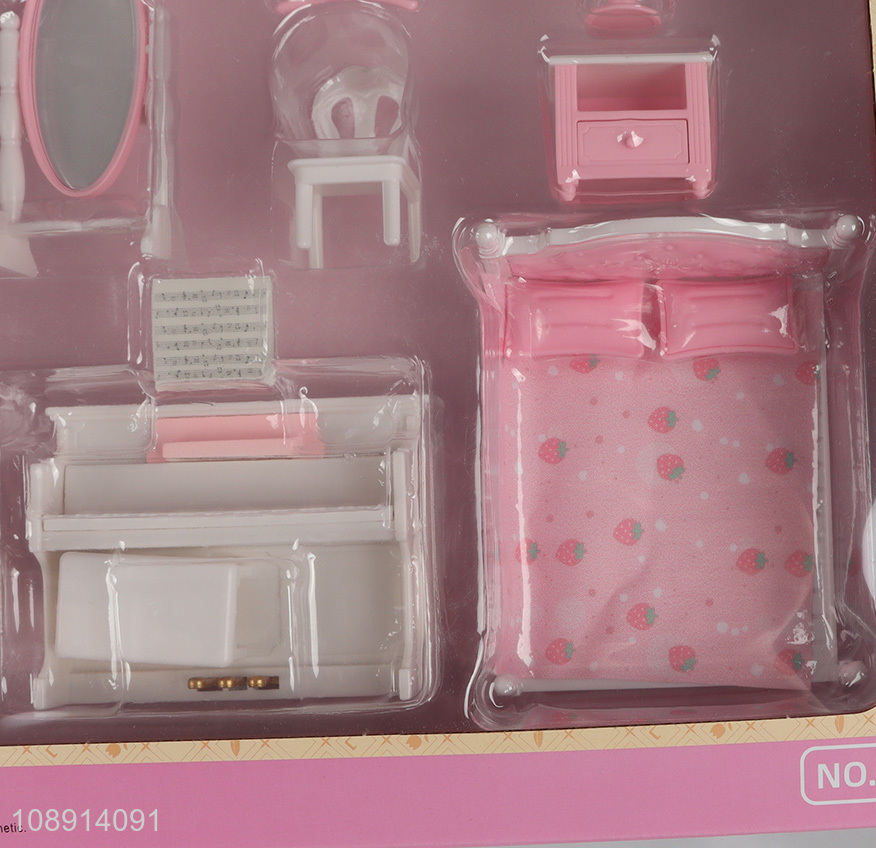 Factory price princess girls bedroom furniture set pretend play set toys