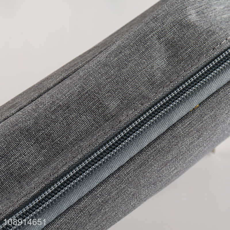Top selling polyester waterproof pencil bag with zipper