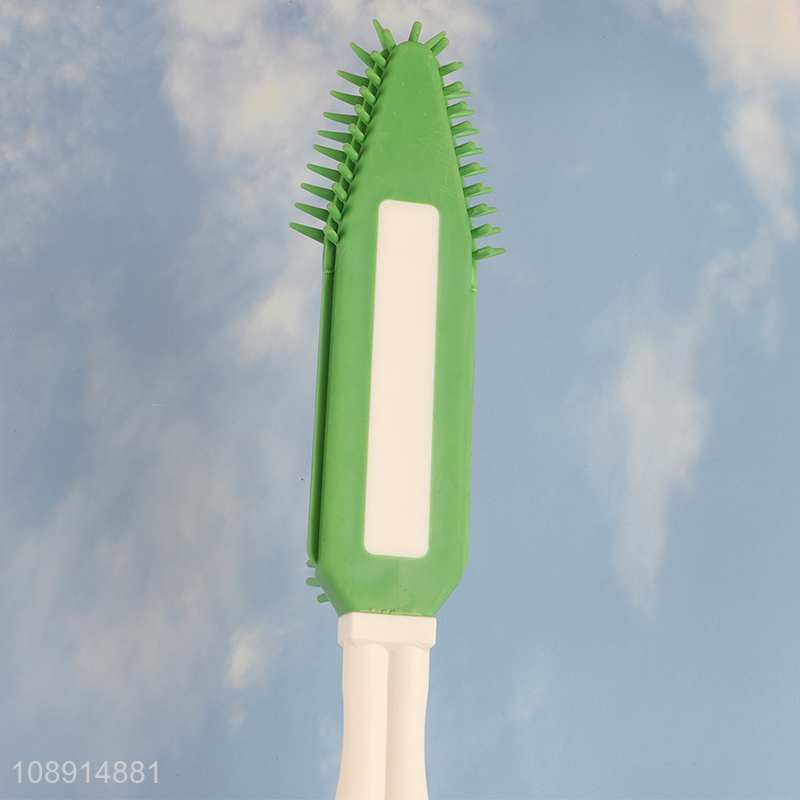 Wholesale soft bristle pet dog bathing brush with long handle