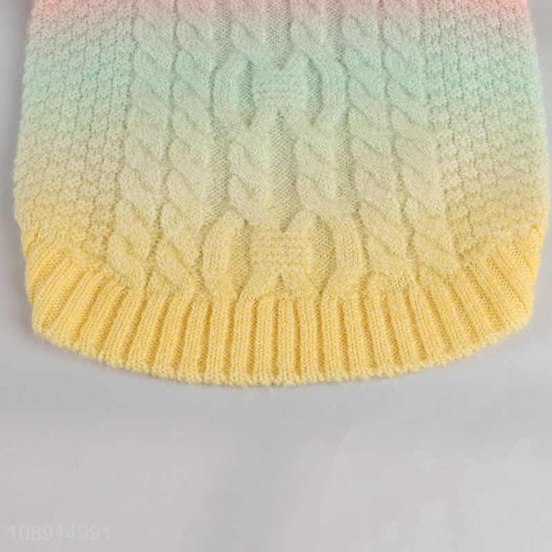 Factory price winter pet clothes knitted sweater for dog cat