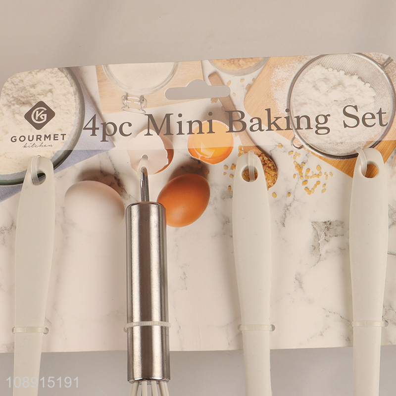 Yiwu market 4pcs non-stick silicone kitchen baking tool set