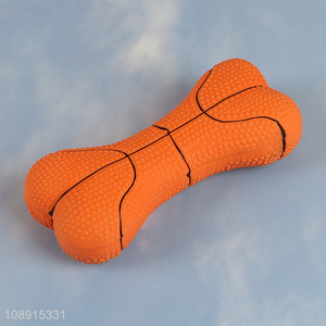 High quality squeaky bone dog toys latex dog chew toys wholesale