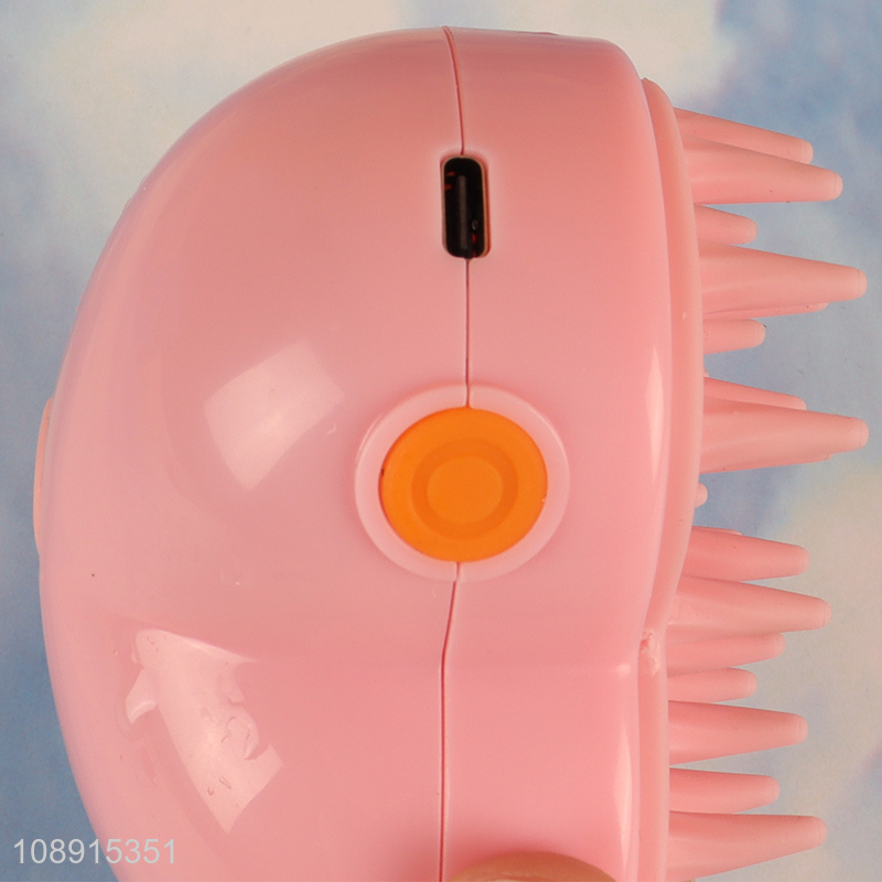 Wholesale heart shaped pet steam brush pet grooming tool for cats dogs