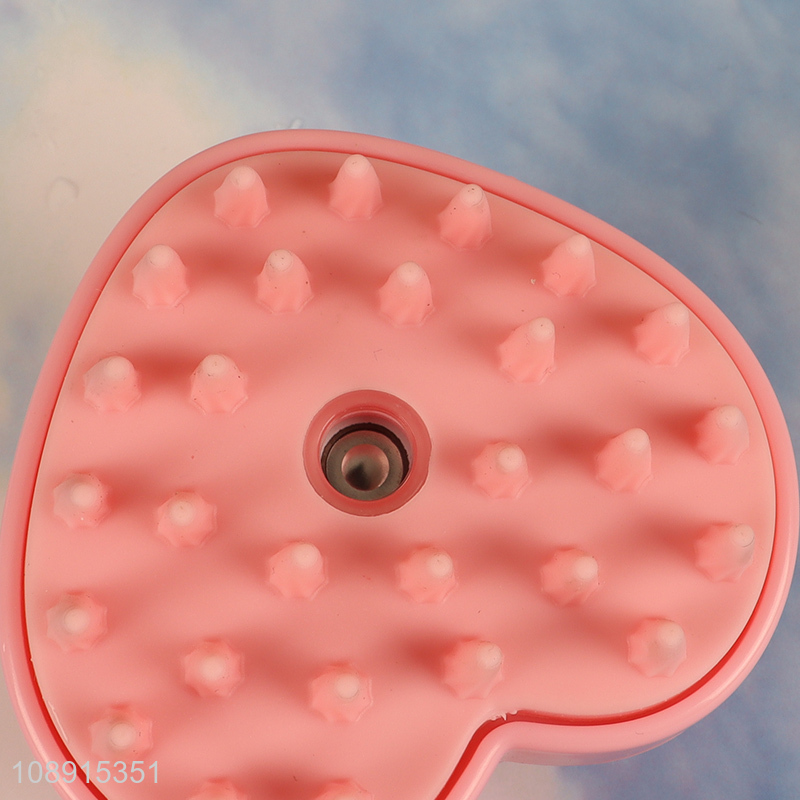 Wholesale heart shaped pet steam brush pet grooming tool for cats dogs