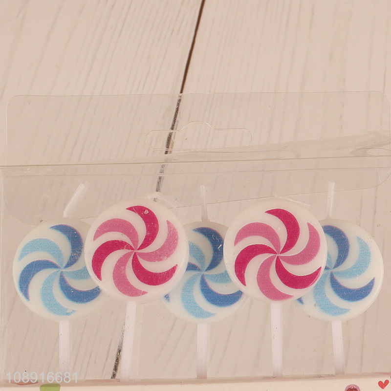 China products 5pcs party decoration candle cake decoration candle