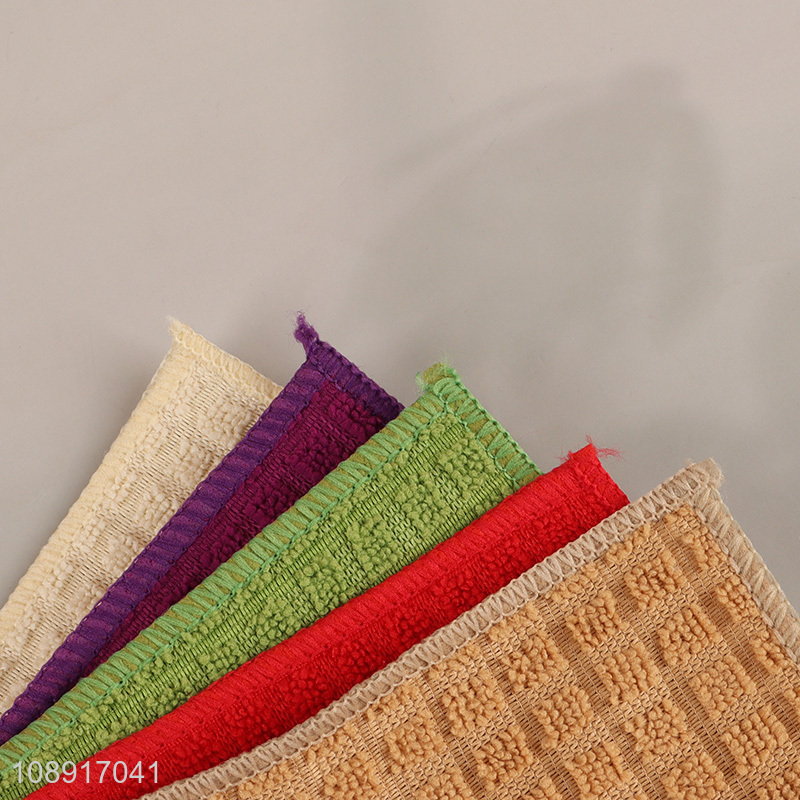 Best selling square 5pcs microfiber cleaning towel cleaning cloth