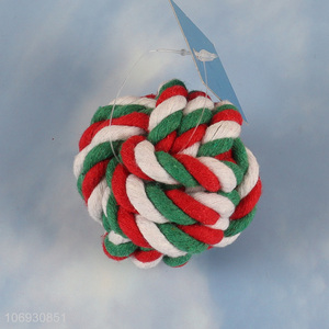 Good Sale Polyester Rope Ball Chew Toy For Pet