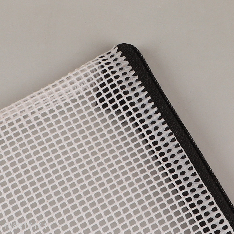 China supplier clear zipper school office file bag for stationery