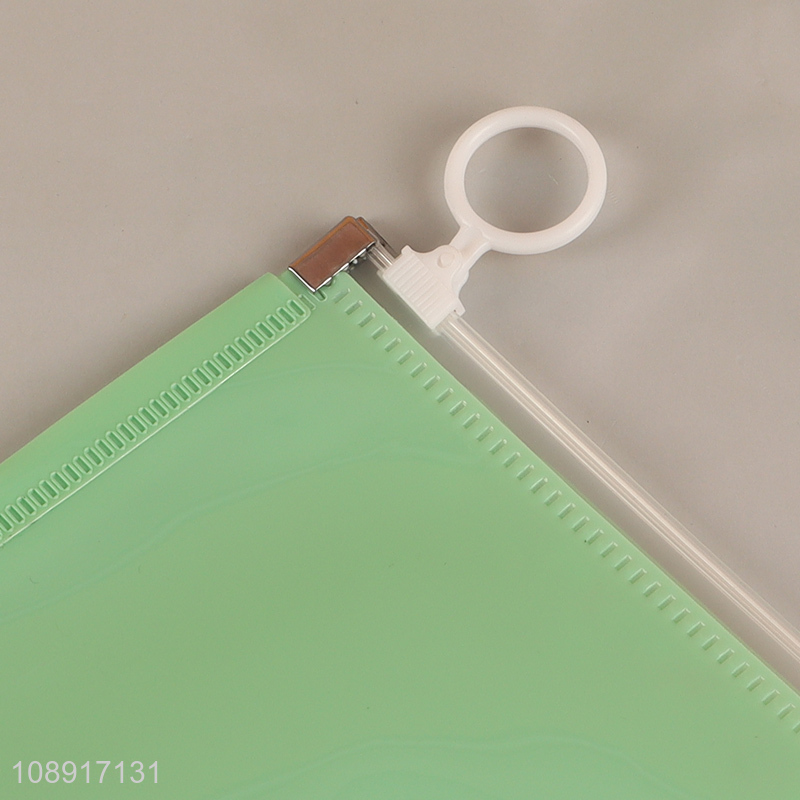 Factory price large capacity pp file storage bag with zipper