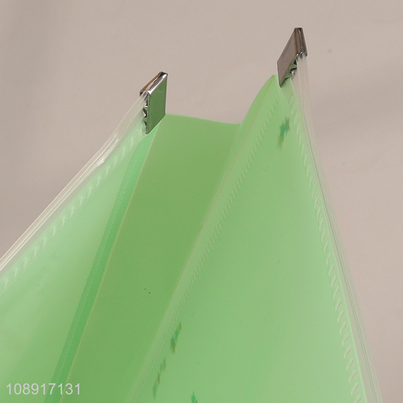 Factory price large capacity pp file storage bag with zipper