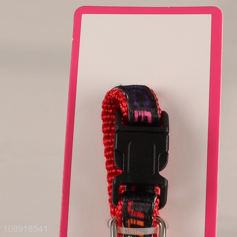 Factory Price Adjustable Polyester Dog Collar Pet Collar