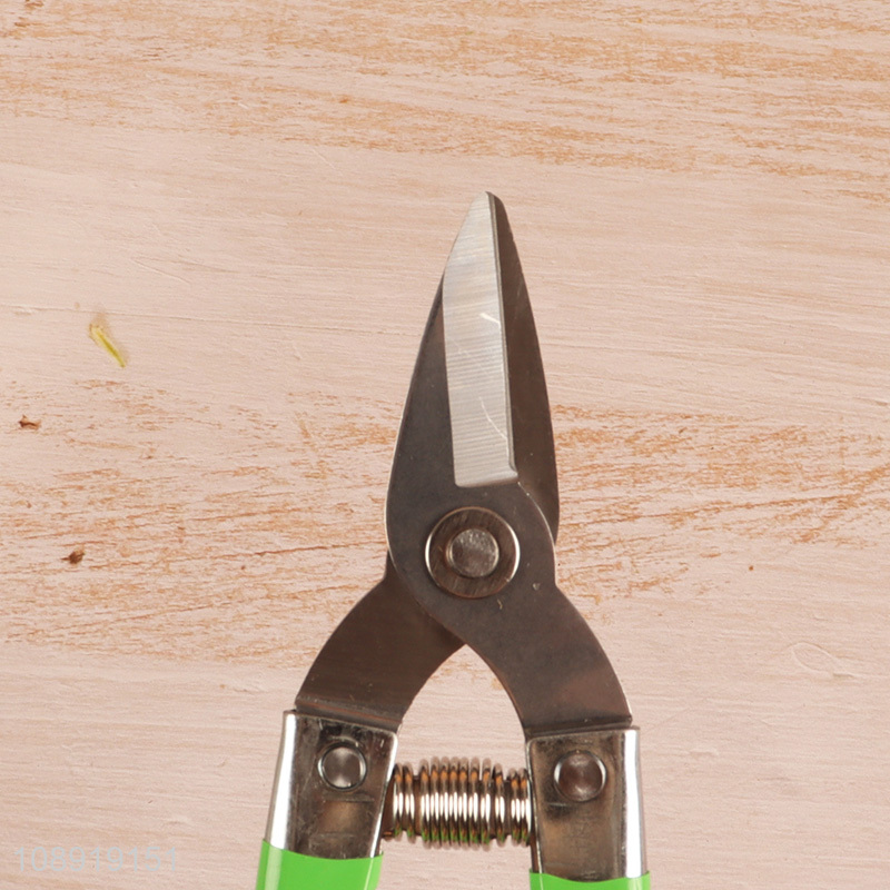 Factory price ultra sharp stainless steel pruning shears gardening tools