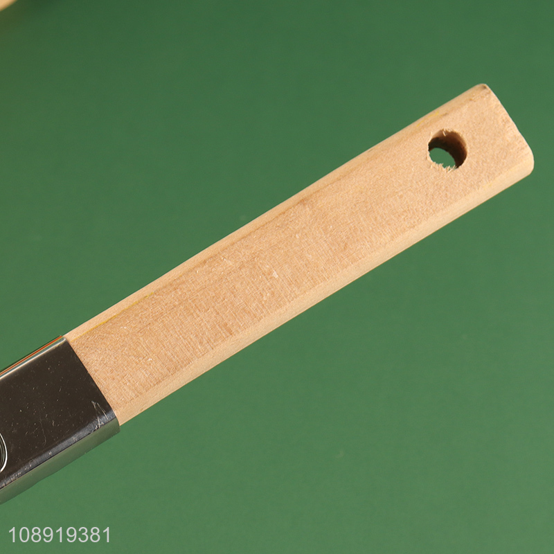 Good selling wooden handle stainless steel kitchen wire skimmer