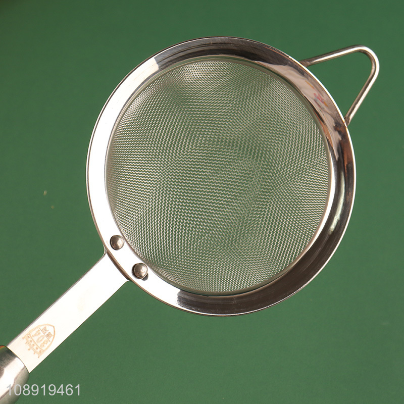 Hot selling stainless steel fine mesh strainer kitchen strainer wholesale