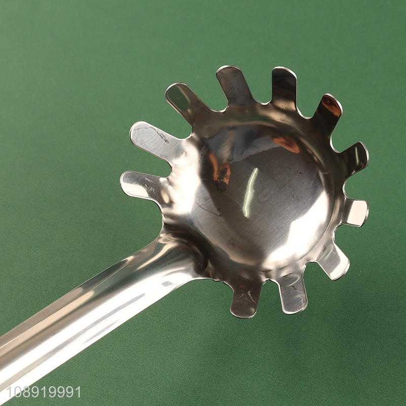 Top products long handle stainless steel spaghetti spatula