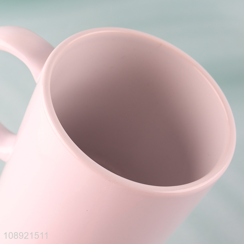 Online wholesale ceramic water cup coffee cup with handle