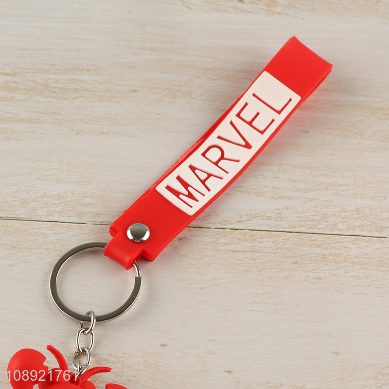 Hot products cartoon silicone pendant decorative keychain for sale