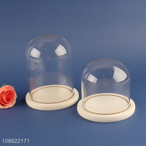 Good sale creative dustproof transparent glass cover for gifts