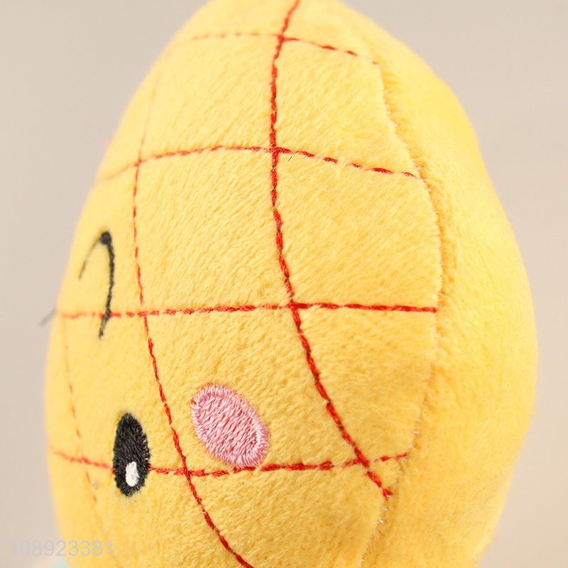 Good quality pineapple shape cartoon pet chew toy plush toy