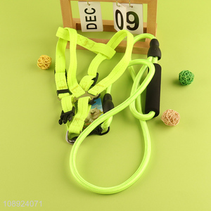 Yiwu market elastic outdoor adjustable <em>dog</em> <em>harness</em> and leash set
