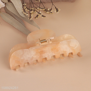 Factory Wholesale Durable Non-Slip Acrylic Hair Claw Clips for Thick Hair