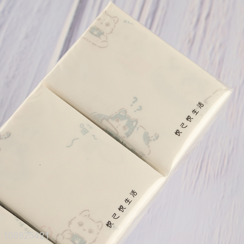 Factory wholesale cartoon printed mini facial tissue pocket tissue
