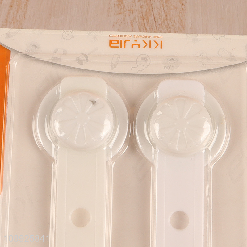 Wholesale 2PCS Cute Adhesive Baby Child Safety Locks for Cabinets Drawers