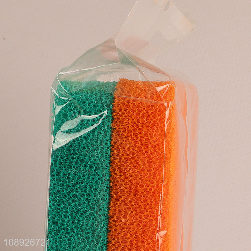Wholesale 2PCS Temperature-Controlled Cleaning Sponge Odor Resistant Dish Scrubbers