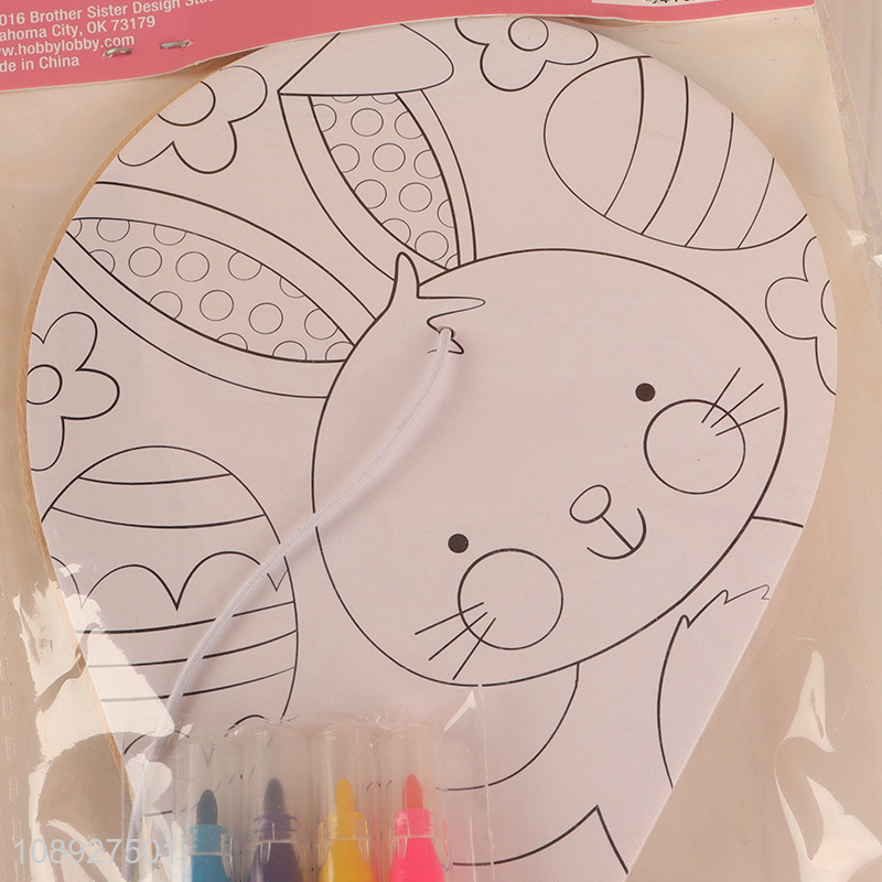 Good Quality DIY Paddle Ball Kit Wood Art and Craft Toy for Kids