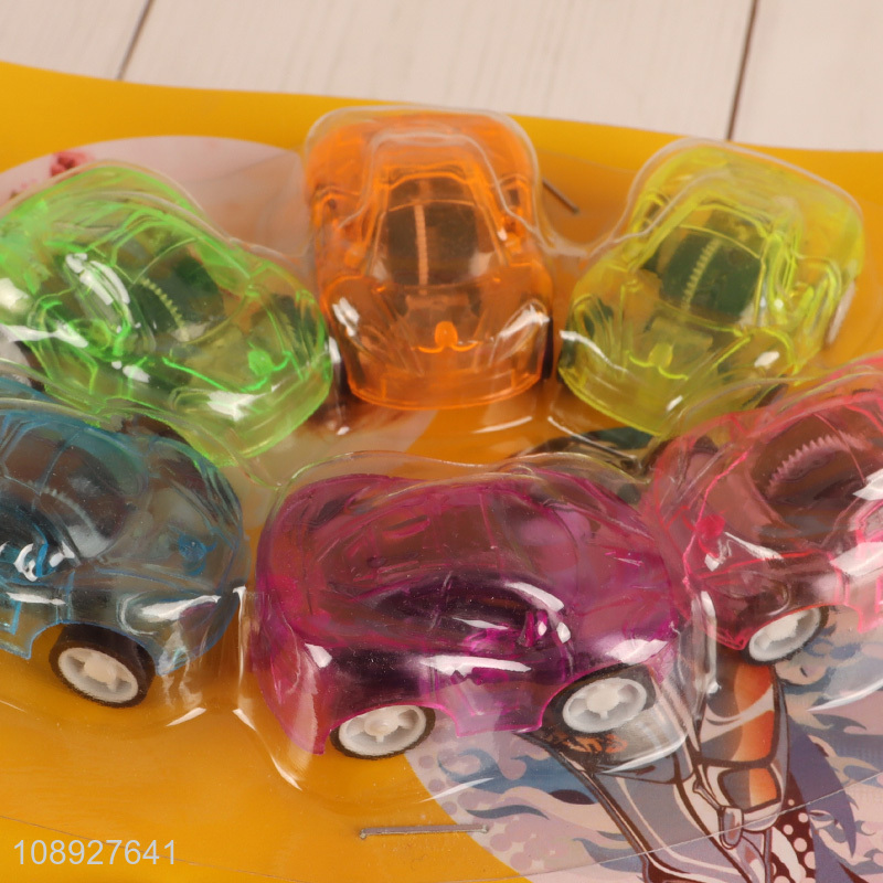 Wholesale 6PCS Plastic Toy Car Mini Toy Vehicles for Kids Toddlers