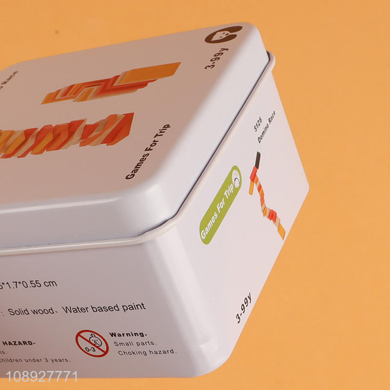 New Arrival Domino Race Game Wooden Kids Educational Toys