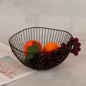 High Quality Metal Wire Storage Basket for Fruit Vegetable Snacks